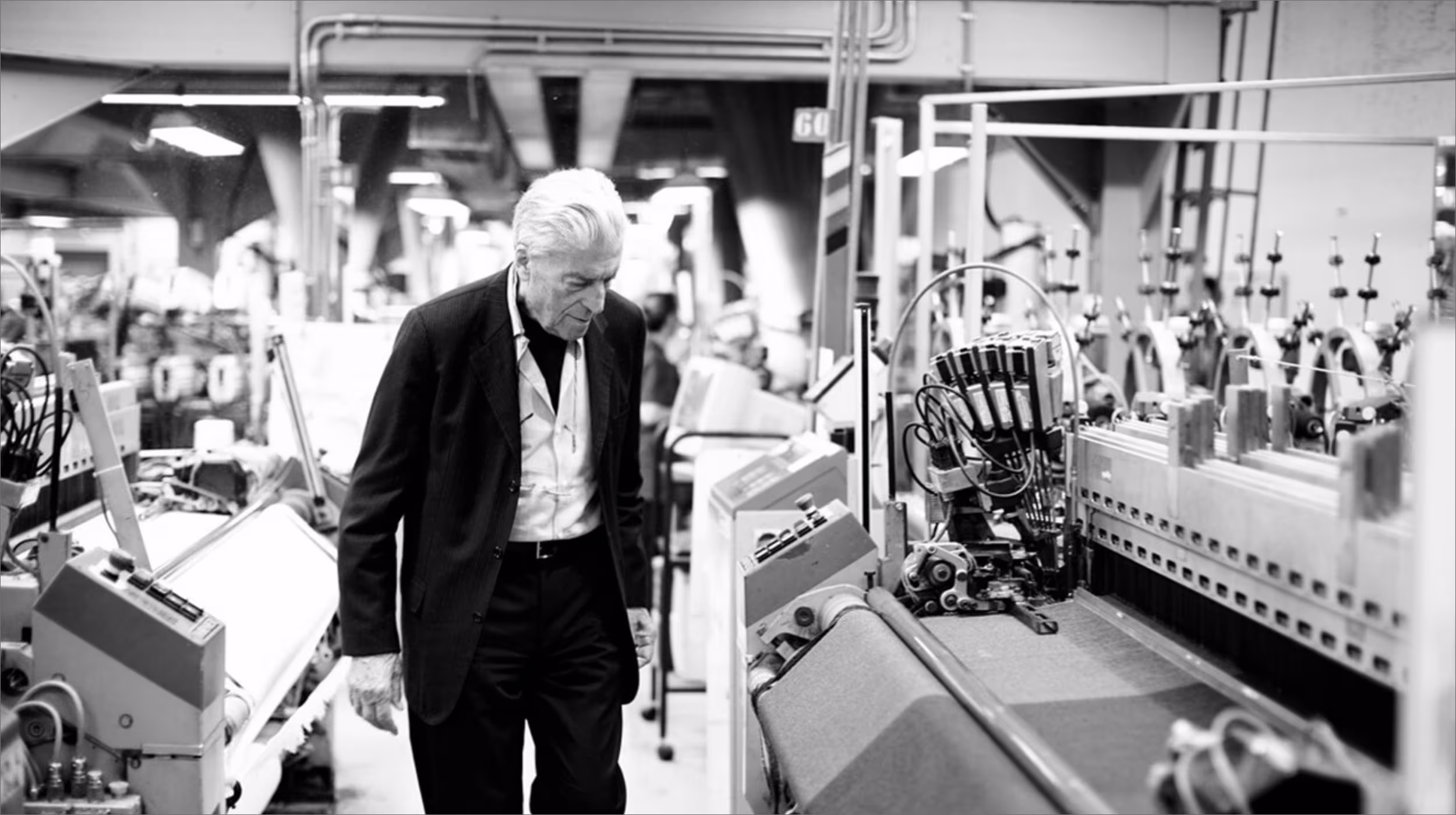 Cerruti × Lou Dalton campaign hero composition from the Pursuit of Perfection film series